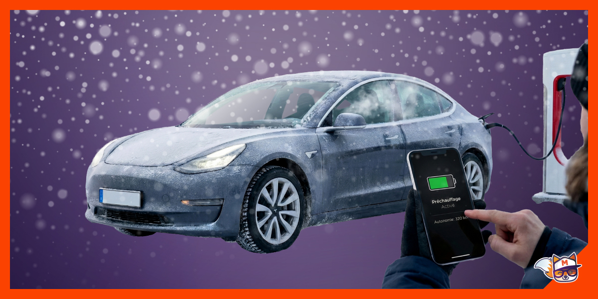 Voiture électrique en hiver